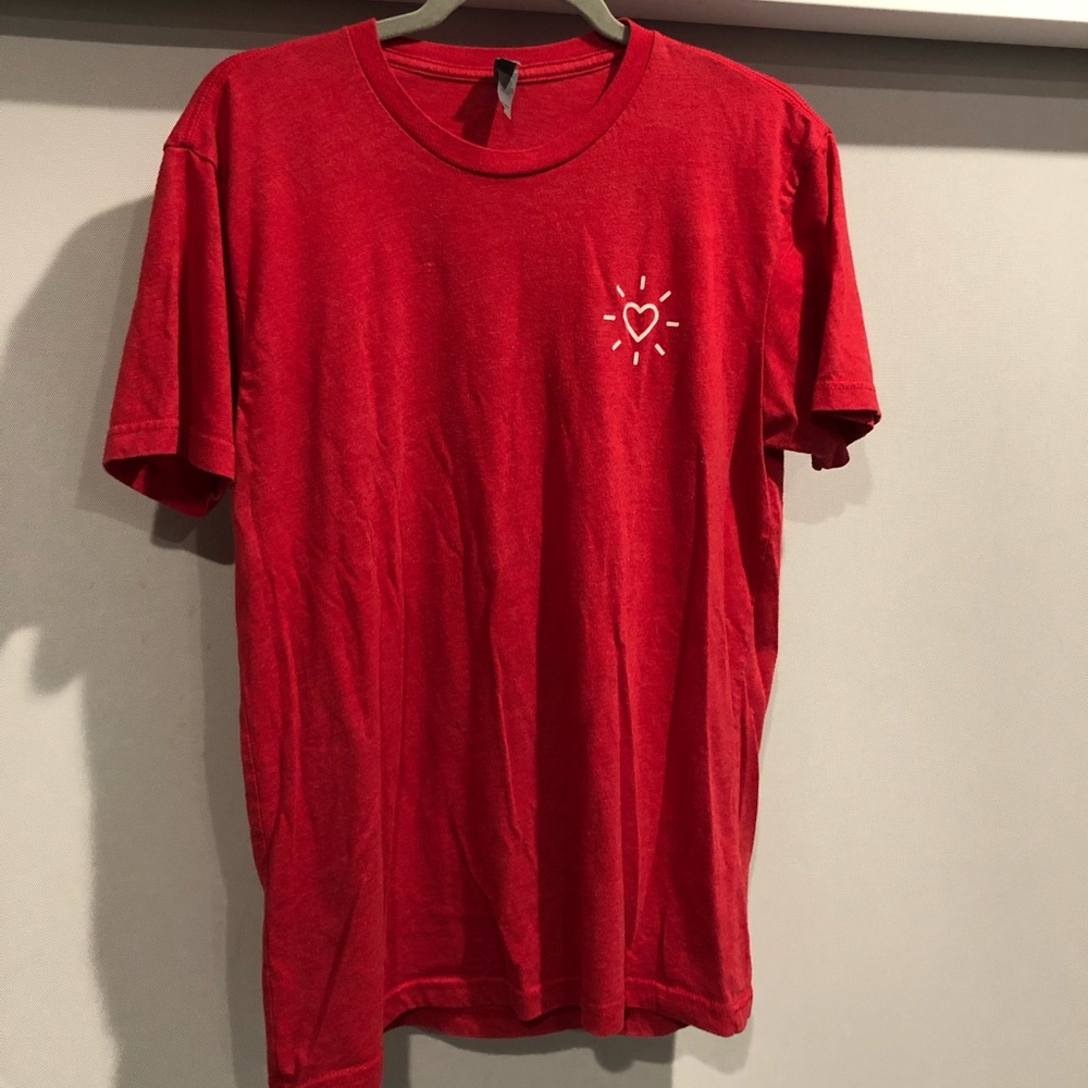 Red Cotton Heart T-Shirt